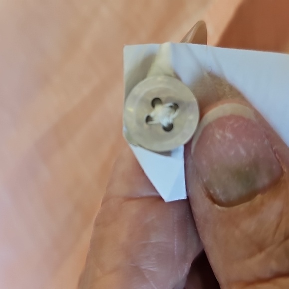 Men's Peach Linen Button Up Shirt. With Tab Sleeves. Sz Large - Picture 10 of 10